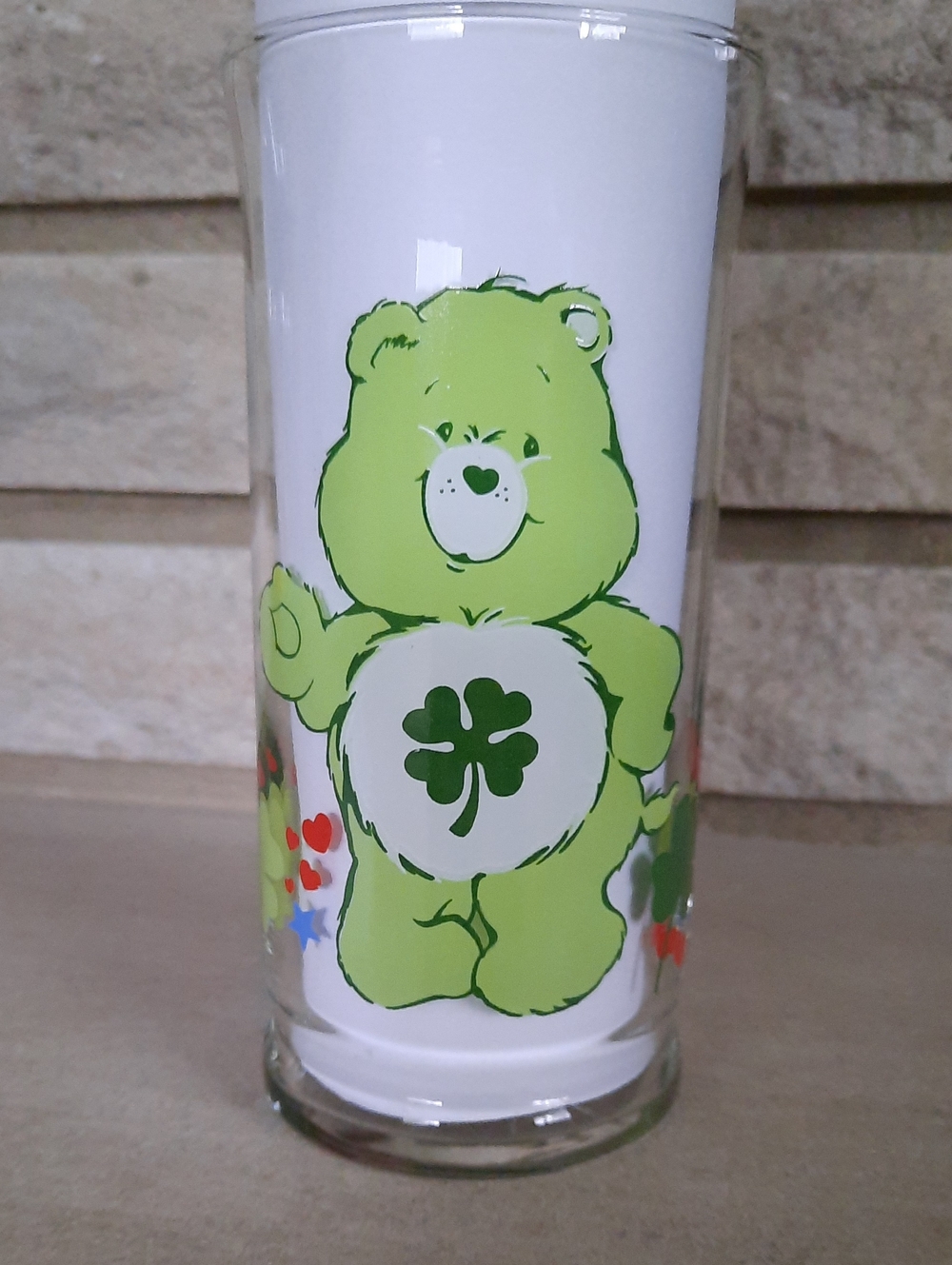 Vintage Pizza Hut Care Bears Glass Good Luck 1983 - Picture 7 of 13